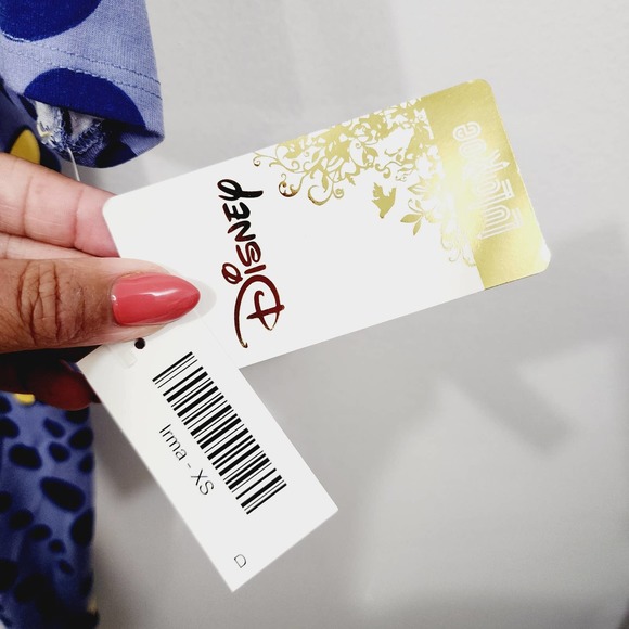 NEW Disney LuLaRoe Minnie Mouse Irma Shirt Top Purple Polka Dot Women's Size XS - Picture 10 of 10